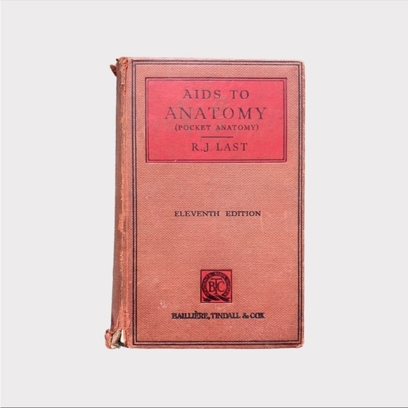 VINTAGE | Soft Cover Aids To Anatomy (Pocket Anatomy) R. J Last 11th Edition - Picture 1 of 6